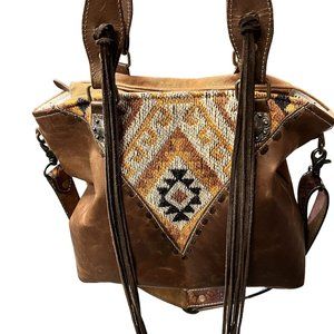 Myra Bag Tote Flora Leather Purse